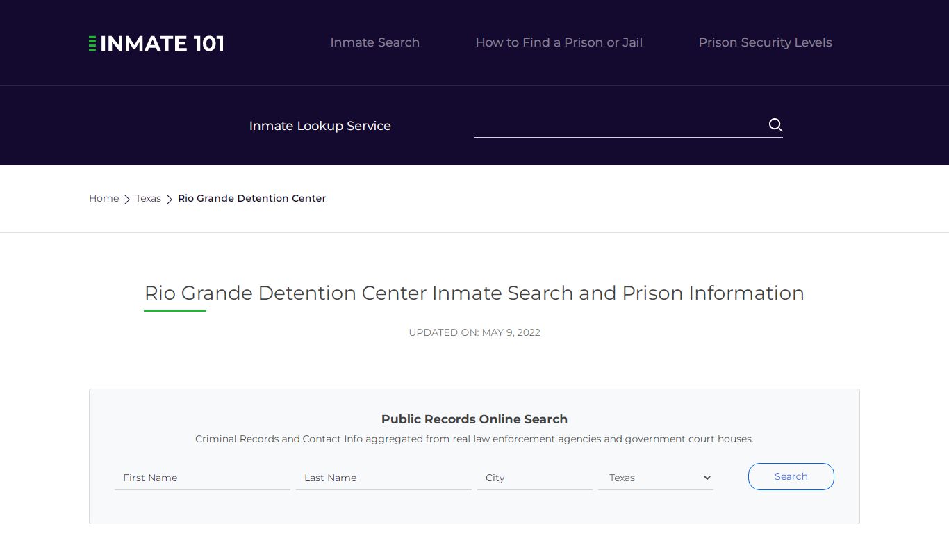 Rio Grande Detention Center Inmate Search, Visitation ...